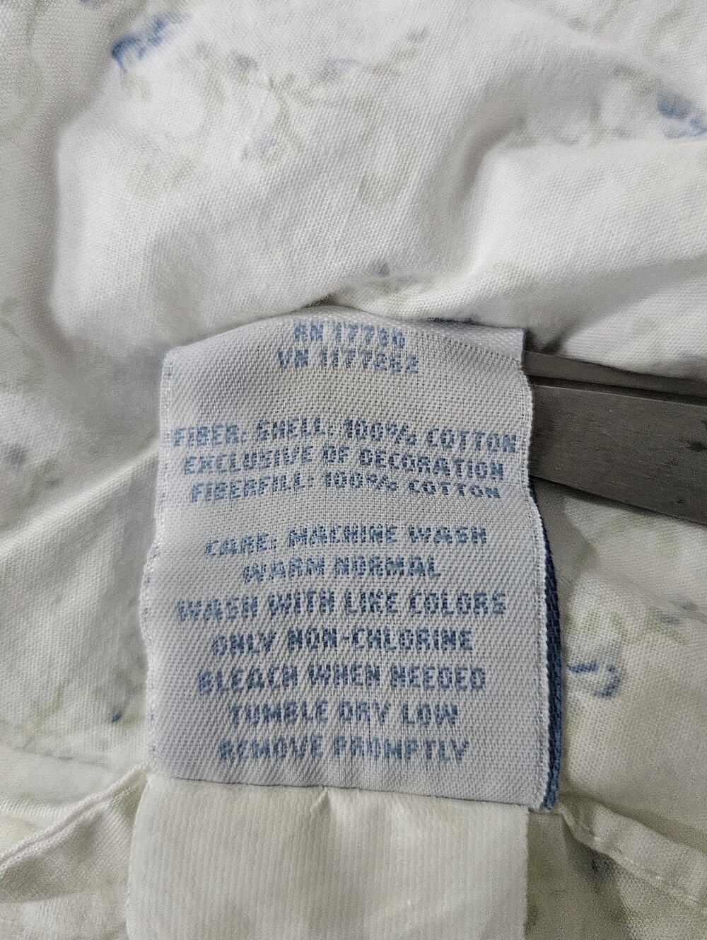 Simply Shabby Chic British Rose Blue Floral Patchwork Quilted STD Pillow Shams 2 - Picture 15 of 15